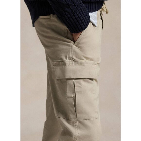 Ralph Lauren Boys 10 Chino Dress Pants Stretch Cargo Khaki Elastic Drawstring - Picture 4 of 16
